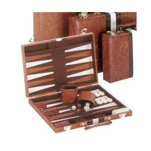Backgammon Brown with stripe 15 inch