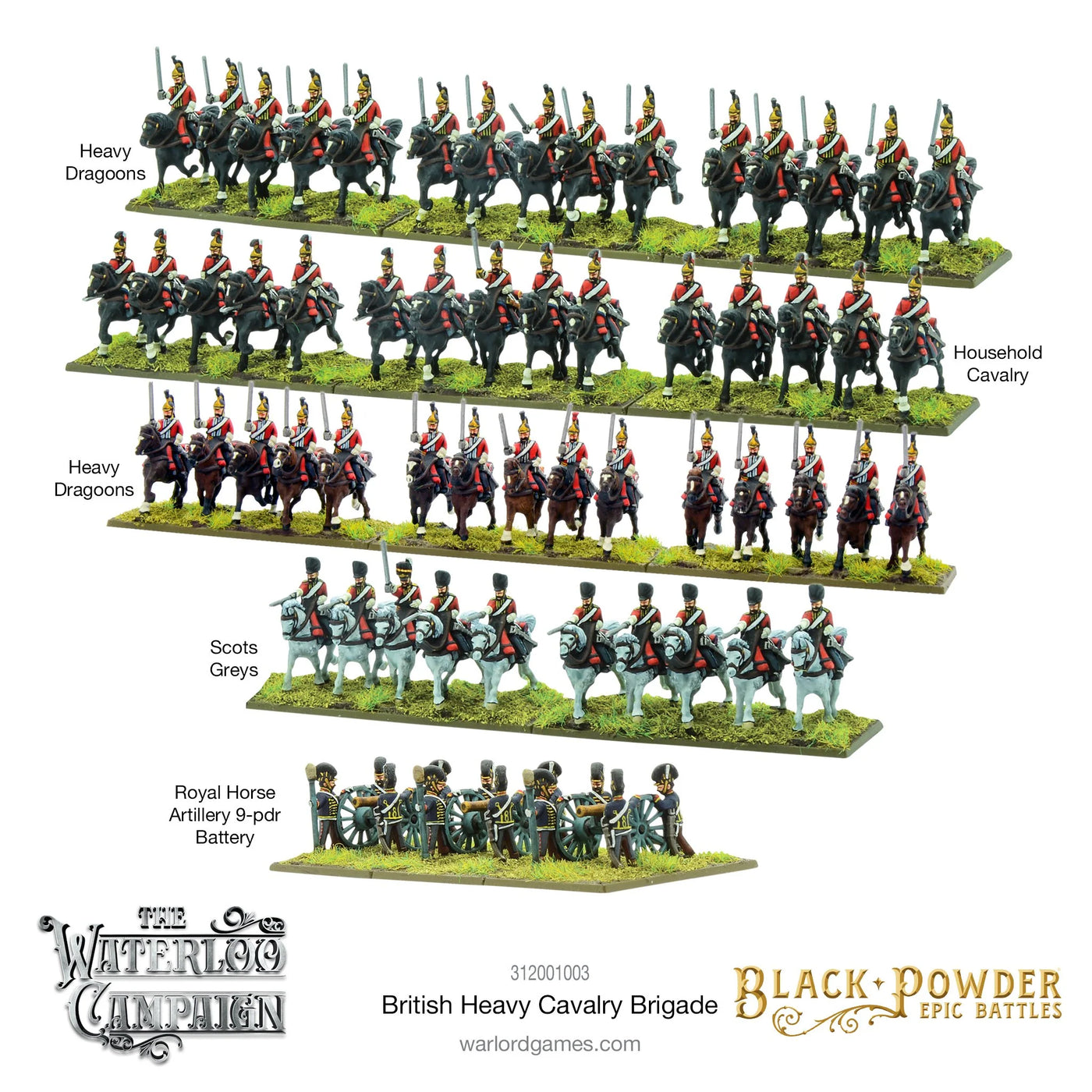 Waterloo - British Heavy Cavalry Brigade