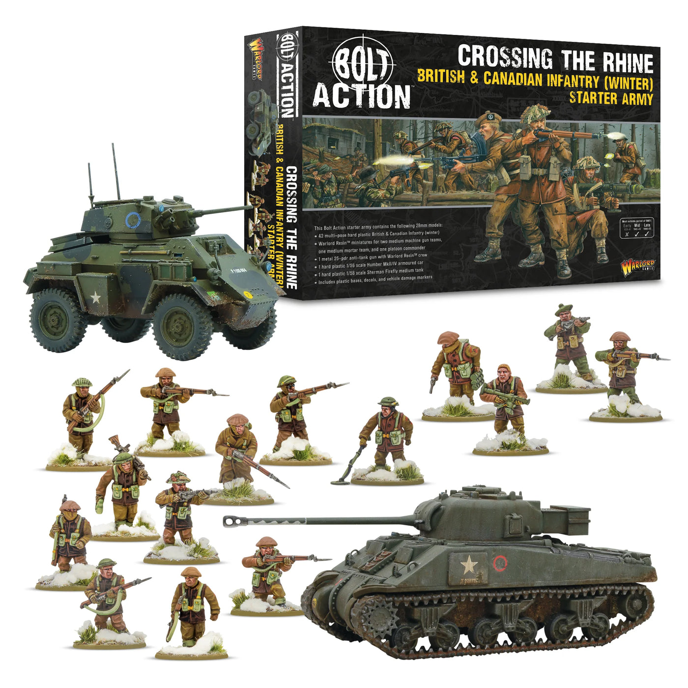 British Crossing the Rhine' - British & Canadian infantry (Winter) Starter Army