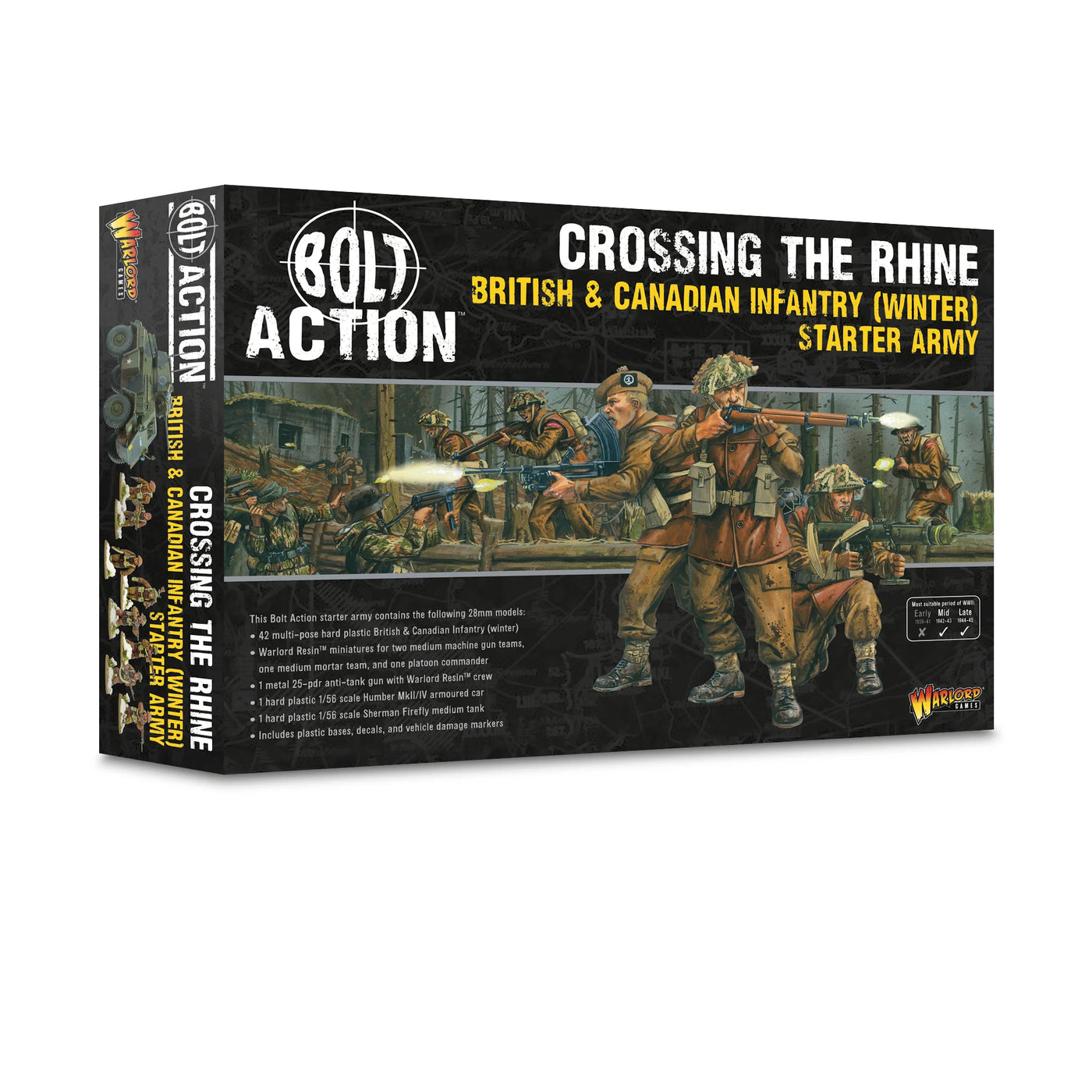 British Crossing the Rhine' - British & Canadian infantry (Winter) Starter Army