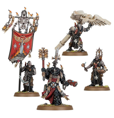 SM BLACK TEMPLARS: Chaplain Grimaldus & Retinue