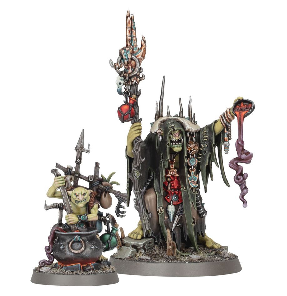 Orruk: Swampcalla Shawman with Pot-Grunt