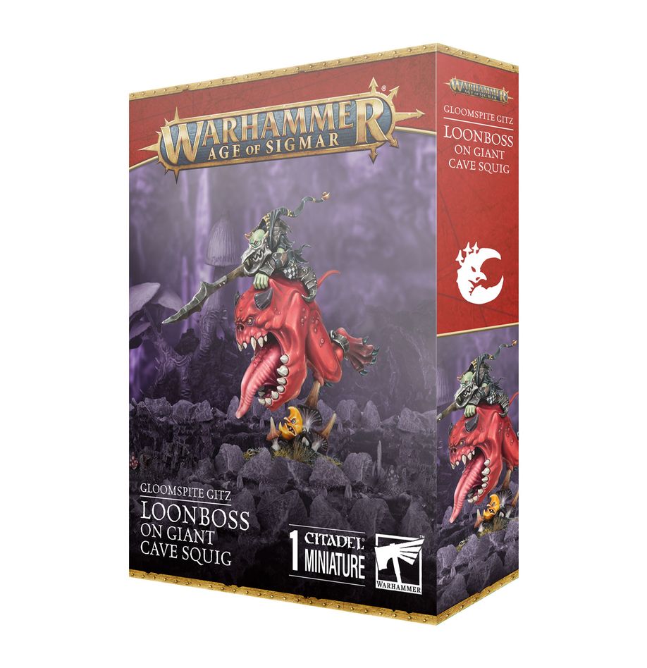 Gloomspite: Loonboss on Giant Cave Squig