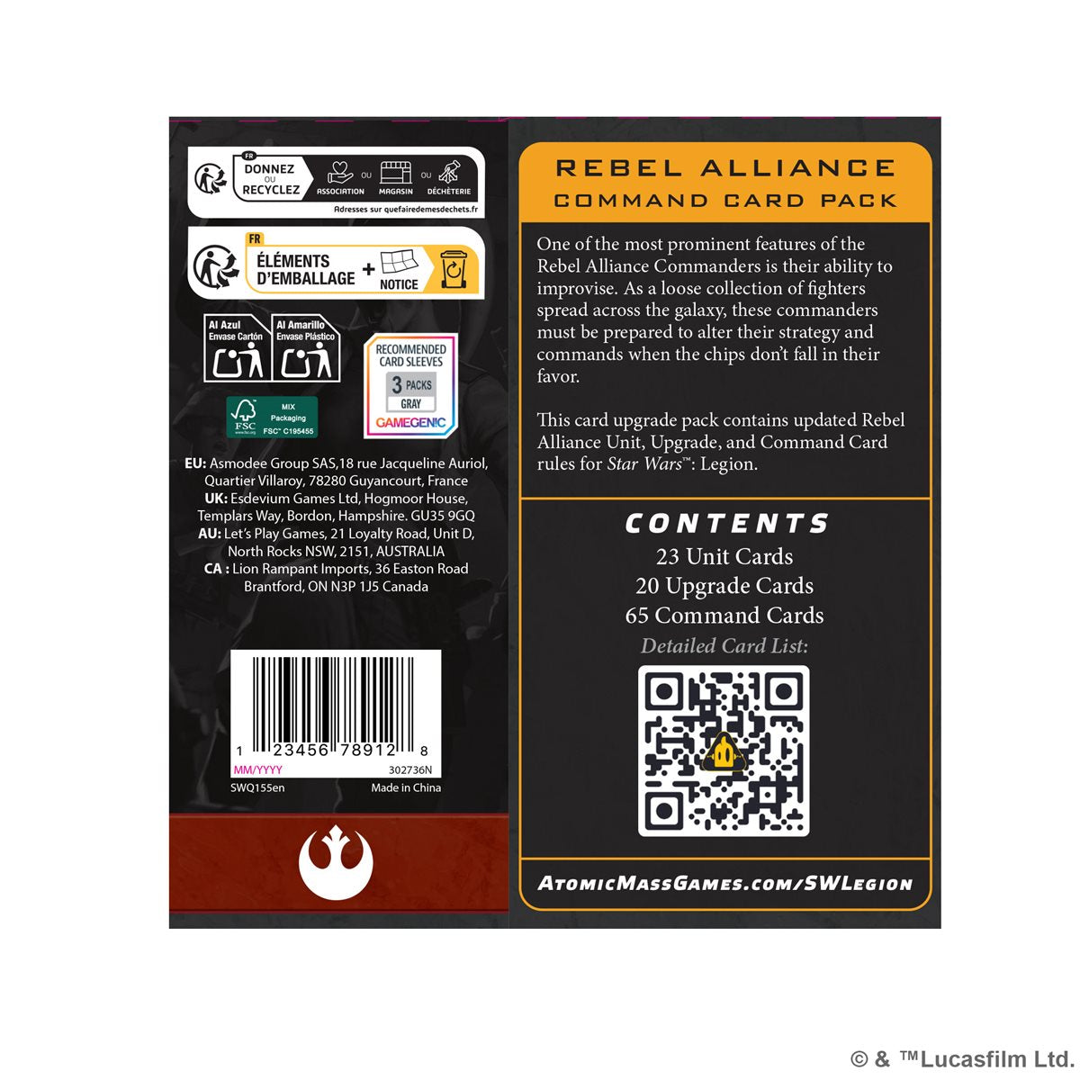 Rebel Alliance Command Card