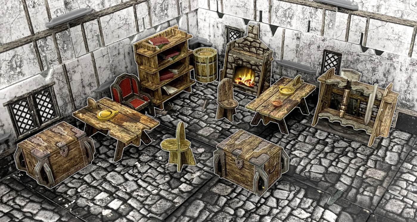 BATTLE SYSTEMS FANTASY VILLAGE FURNITURE