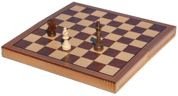 CHESS SET, 11" FOLDING BOOK