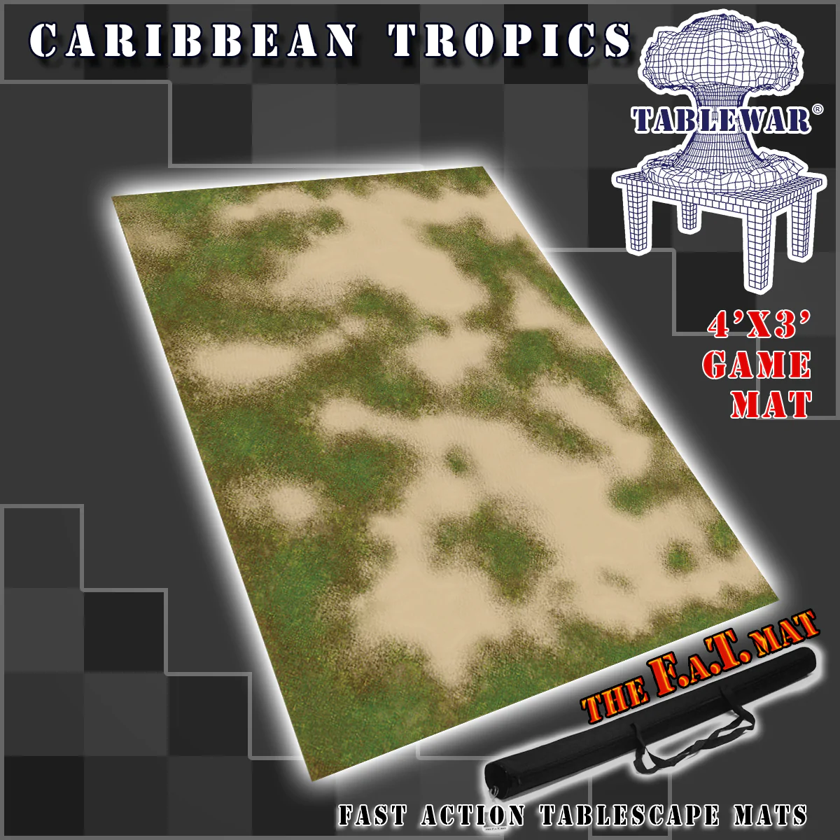 MATS: CARIBBEAN TROPICS (LAND MASS) 4X3