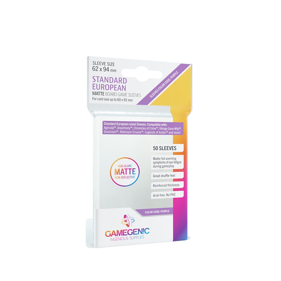 Sleeves: Gamegenic: Prime Standard European-Sized (50)
