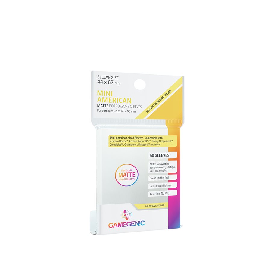 Sleeves: Gamegenic: Matte Mini American-Sized Boardgame (50)