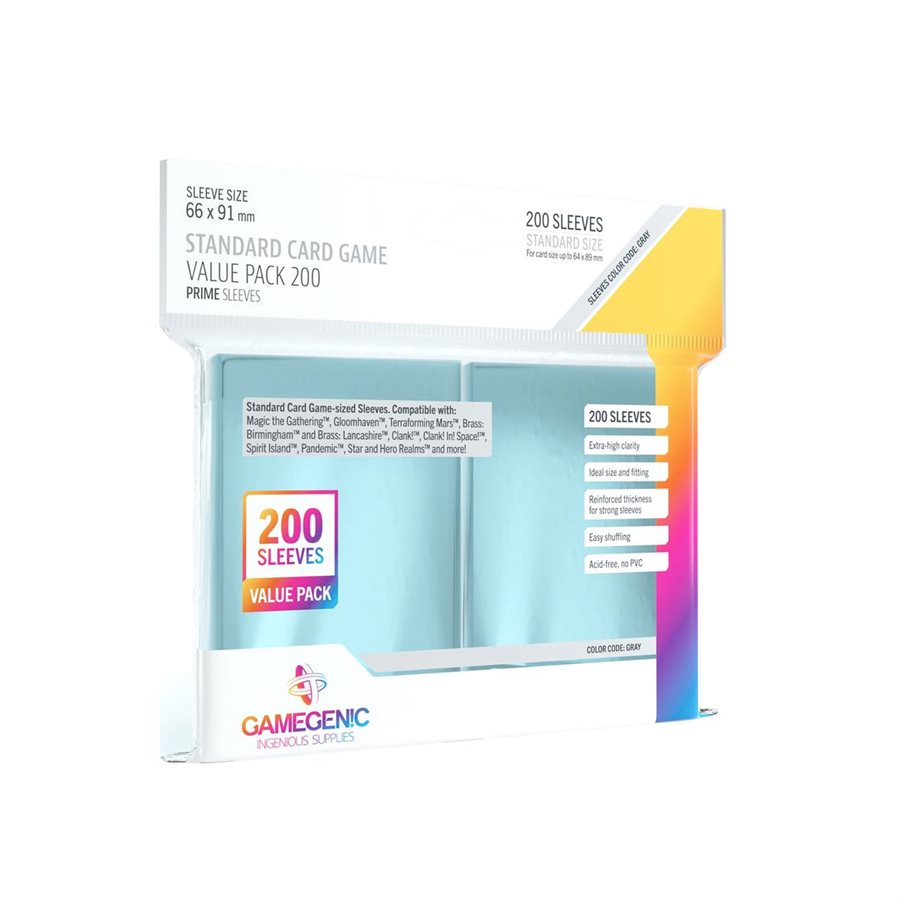Sleeves: Gamegenic: Value Pack Standard Sleeves (200)
