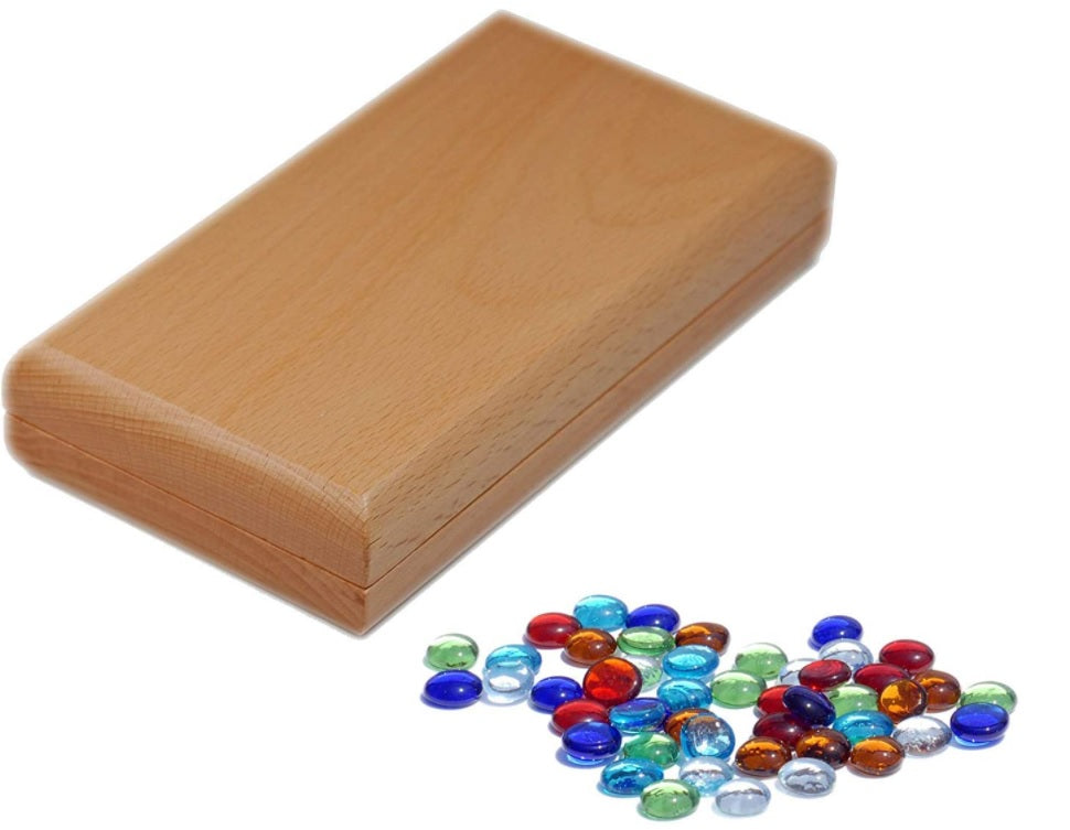 MANCALA FOLDING 8.5" AFRICAN STONE GAME