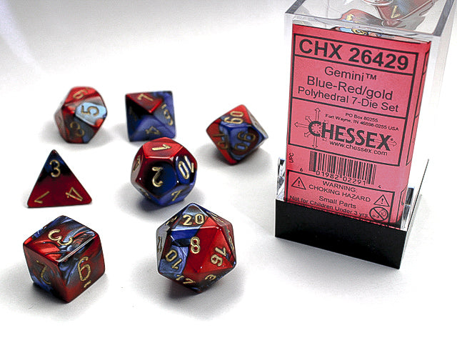 GEMINI 7-DIE SET BLUE-RED/GOLD