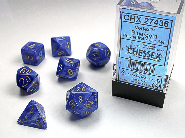 VORTEX 7-DIE SET BLUE/GOLD