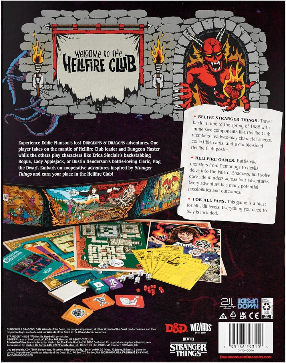 Dungeons & Dragons: STRANGER THINGS: WELCOME TO THE HELLFIRE CLUB