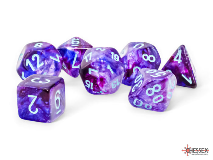 DICE MEGA 7-set NOCTURNAL/TURQUOISE