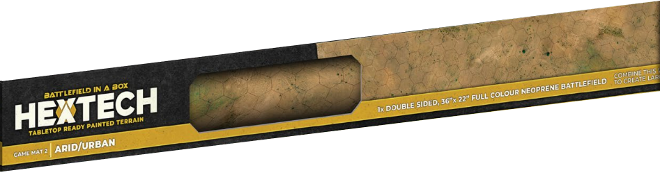 HEXTECH GAME MAT V2 DOUBLE-SIDED (ARID/URBAN) 36X22