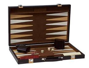 Backgammon 18 inch Large Brown & Tan