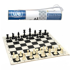 Chess Set: Roll-up Travel in Carry Tube